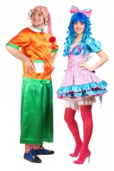Карнавальные костюмы для взрослых - Буратино и Мальвина